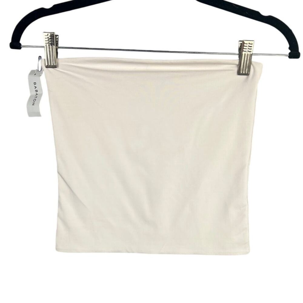 NWT Aritzia Babaton White Contour Tube Top Size S